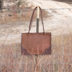 Ostrich and Croc RE Tote