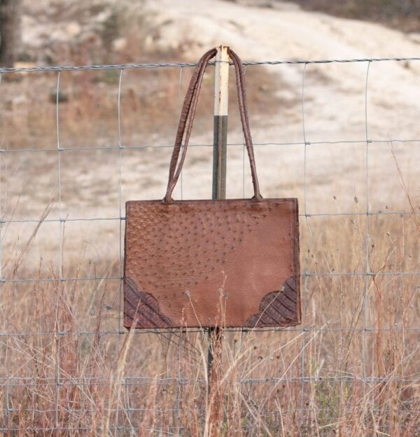 Ostrich and Croc RE Tote